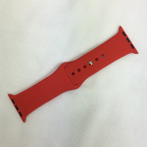 Red silicone watch band 38mm    W10 - Picture 3 of 3